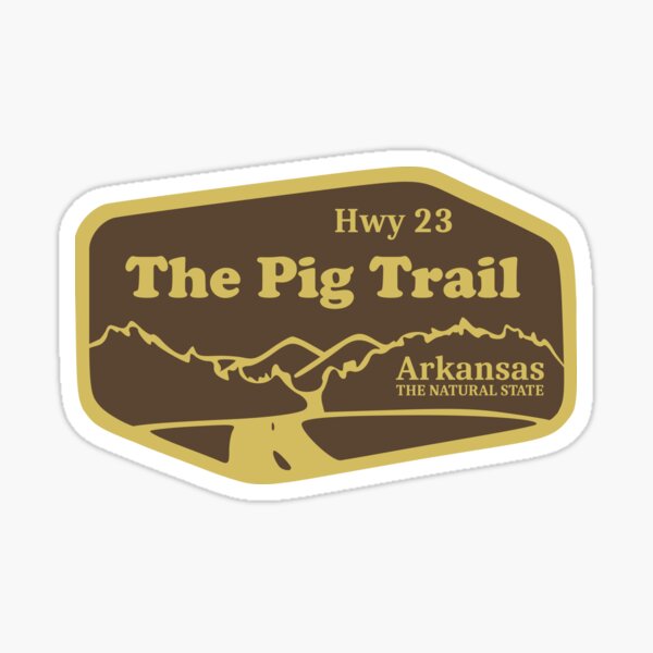 Item preview, The Pig Trail | Highway 23 in Arkansas designed and sold by arkantero.
