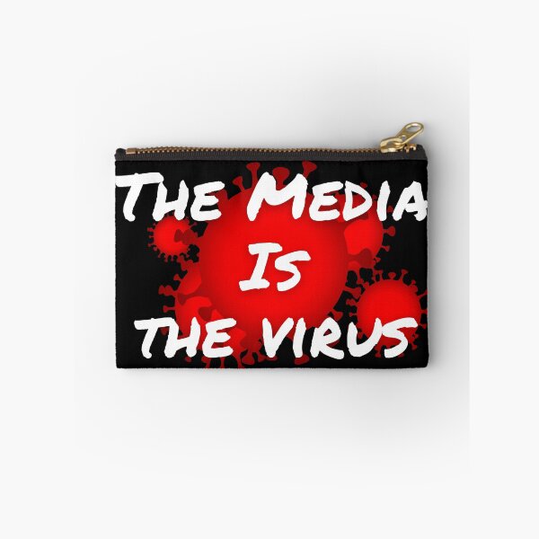 Item preview, The Media is the Virus White Lettering designed and sold by NerdGrrl.