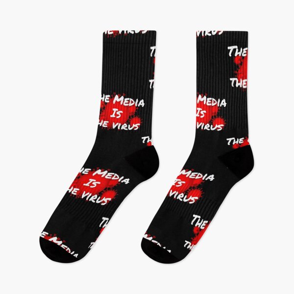 Item preview, The Media is the Virus White Lettering designed and sold by NerdGrrl.