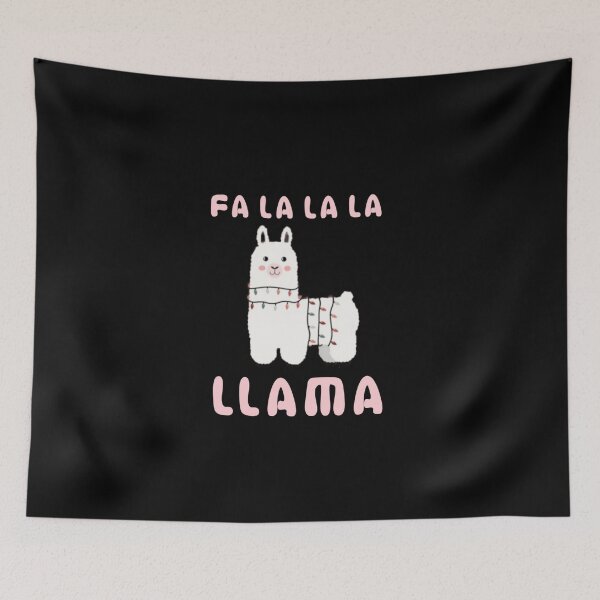 Item preview, Fa La La La Llama Christmas lights snowflakes designed and sold by StoreRahhal.