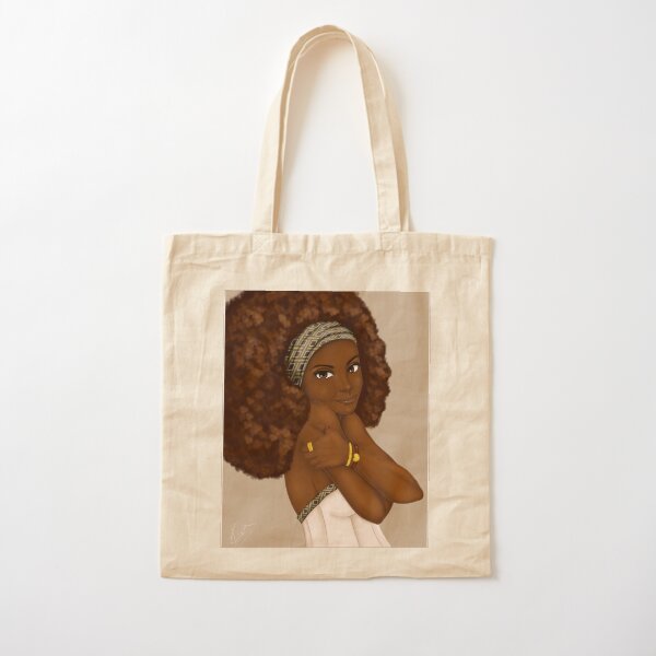 Loving Me| Beautiful Black Women Art Cotton Tote Bag