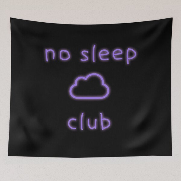 Item preview, no sleep club Glowing Sticker & Clothes Design - Insomnia Asleep Naps  designed and sold by andrei49387.