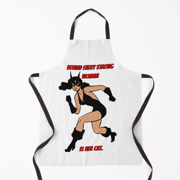 Item preview, Behind Every Strong Woman Is Her Cat. White designed and sold by Rainbows Rock.