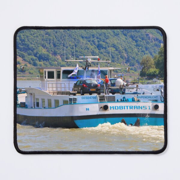 Item preview, Barge on the River Rhine designed and sold by FranWest.