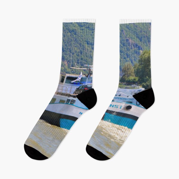 Item preview, Barge on the River Rhine designed and sold by FranWest.