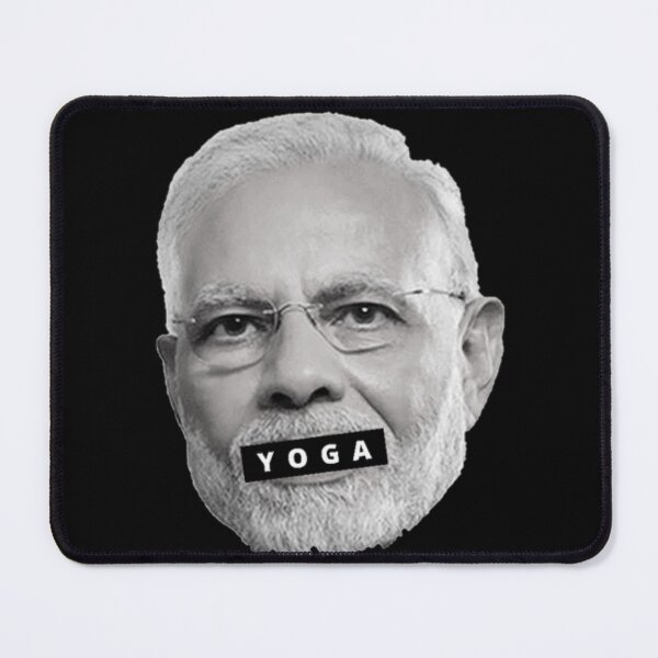 Item preview, Cool Narendra Modi Indian prime minister Black yoga designed and sold by Tiredmenphilo.