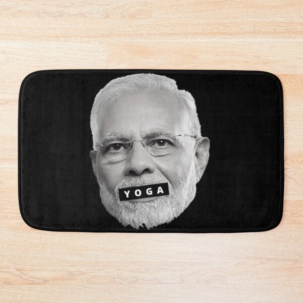 Item preview, Cool Narendra Modi Indian prime minister Black yoga designed and sold by Tiredmenphilo.
