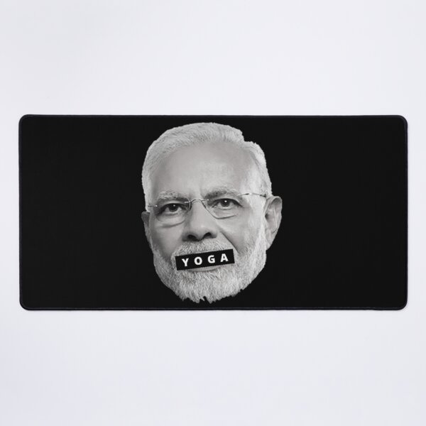Item preview, Cool Narendra Modi Indian prime minister Black yoga designed and sold by Tiredmenphilo.