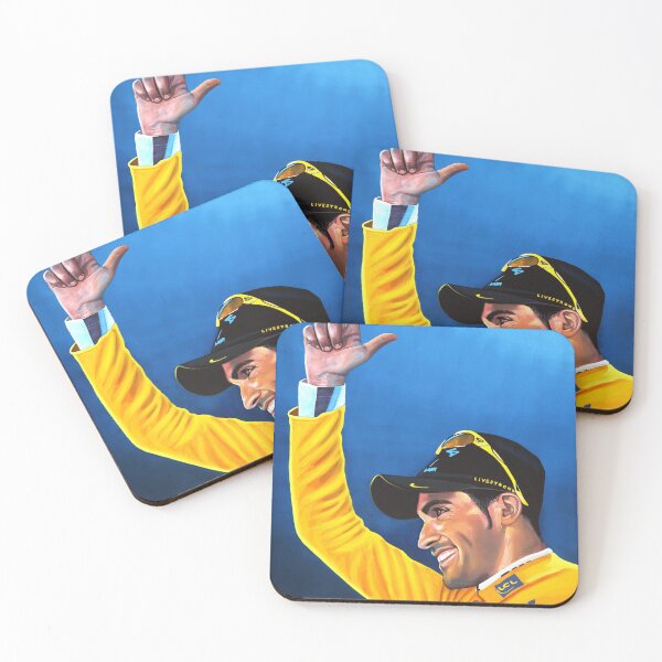 Item preview, Alberto Contador painting designed and sold by PaulMeijering.