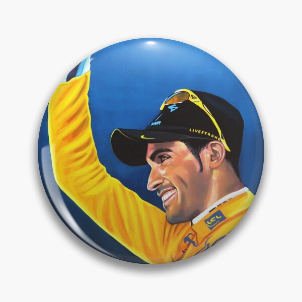 Item preview, Alberto Contador painting designed and sold by PaulMeijering.