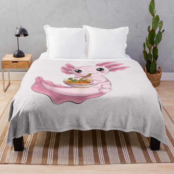 Item preview, Kawaii Axolotl eat ramen Japanese Anime Noodles kids men designed and sold by CarlFio.