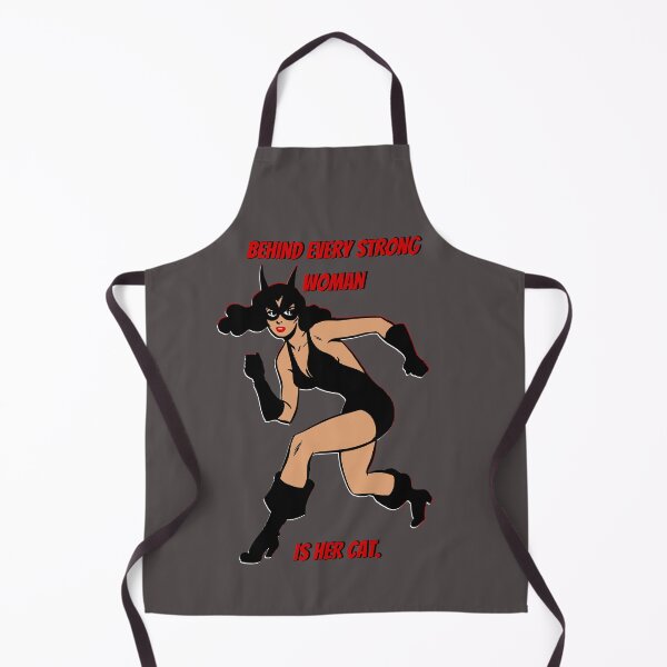 Item preview, Behind Every Strong Woman Is Her Cat. Gray designed and sold by Rainbows Rock.