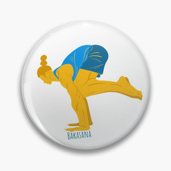 Artikelvorschau, Bakasana-Yoga-Haltung entworfen und verkauft von SuperiorPrints.