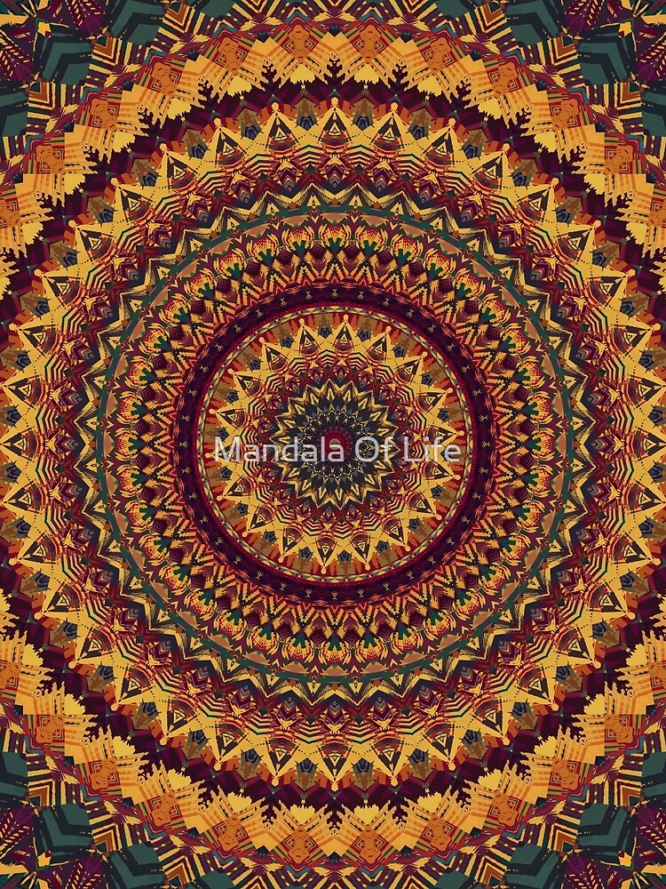 Thumbnail 3 of 3, Scarf, Mandala 172 designed and sold by PatternsofLife.