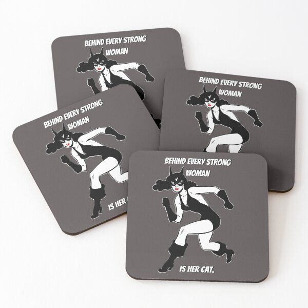 Item preview, Copy of Behind Every Strong Woman Is Her Cat. Gray designed and sold by Rainbows Rock.
