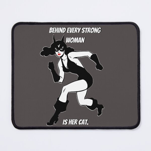 Item preview, Copy of Behind Every Strong Woman Is Her Cat. Gray designed and sold by Rainbows Rock.