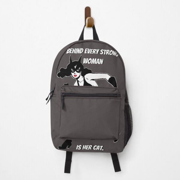 Item preview, Copy of Behind Every Strong Woman Is Her Cat. Gray designed and sold by Rainbows Rock.