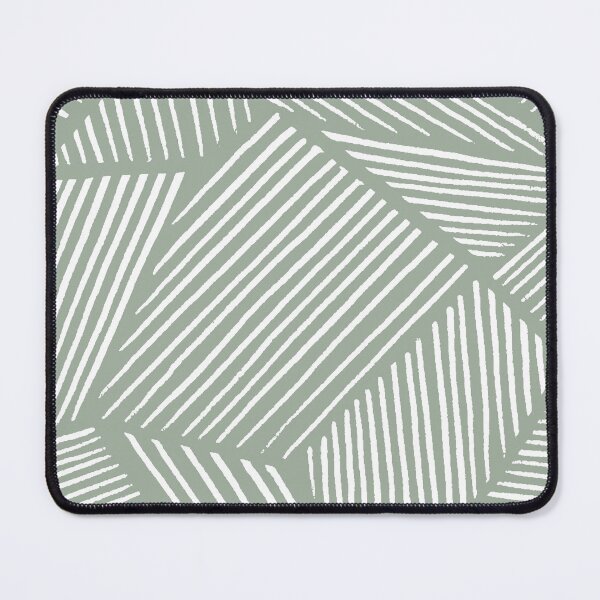 Item preview, Geometric Sage Green Modern Line Art Throw Pillow designed and sold by sheseddit.