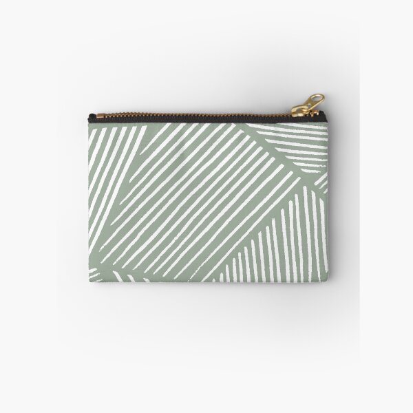 Item preview, Geometric Sage Green Modern Line Art Throw Pillow designed and sold by sheseddit.
