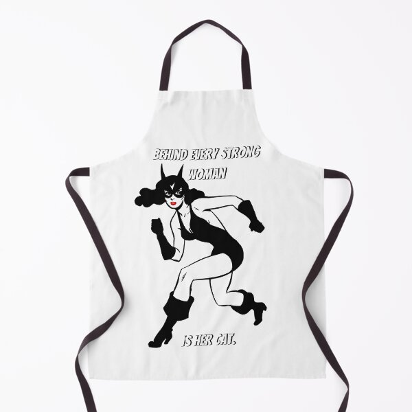 Item preview, Behind Every Strong Woman Is Her Cat. White designed and sold by Rainbows Rock.