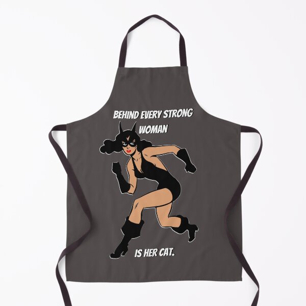 Item preview, Behind Every Strong Woman Is Her Cat. Gray designed and sold by Rainbows Rock.