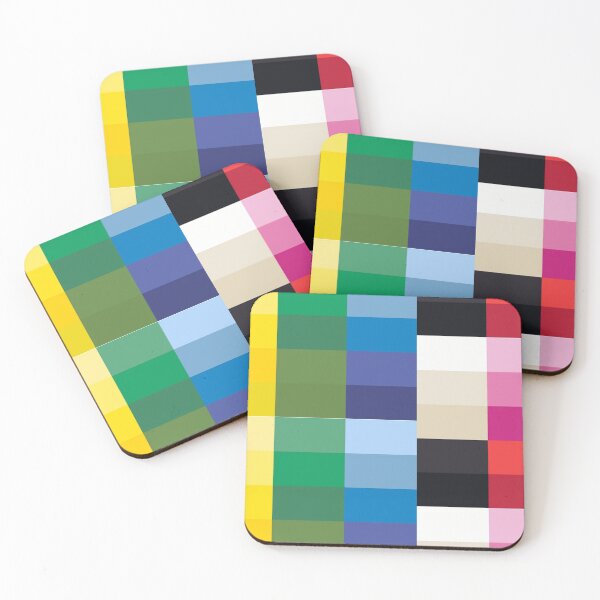 Item preview, Colorful Summer Rainbow Stripe Plaid Palette designed and sold by Popular-Gifts.