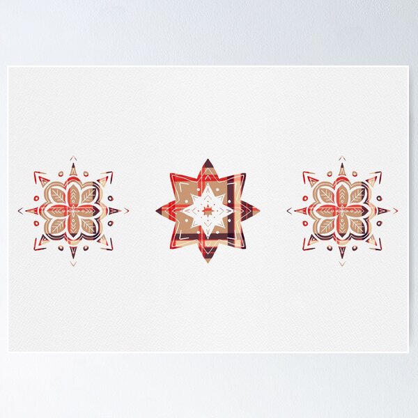 Item preview, Red tartan stars designed and sold by Home Cyn Home.