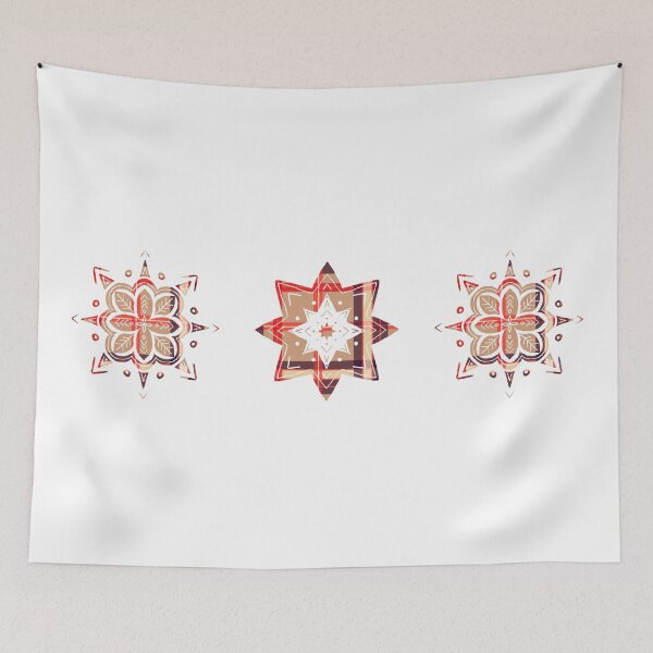 Item preview, Red tartan stars designed and sold by Home Cyn Home.