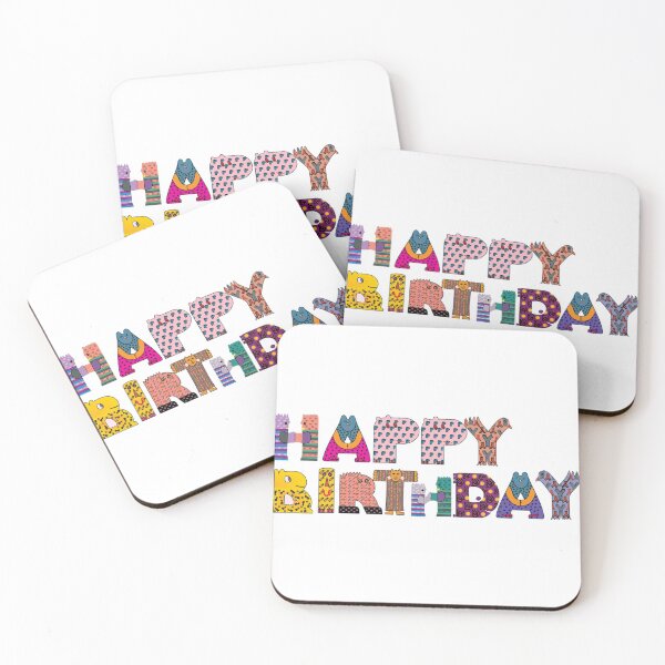 Item preview, Funny Cute Happy Birthday Animal and Bird Letters designed and sold by silviaol.