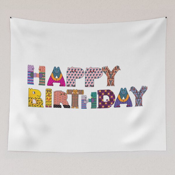 Item preview, Funny Cute Happy Birthday Animal and Bird Letters designed and sold by silviaol.