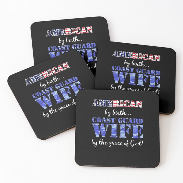 Item preview, American by Birth Coast Guard Wife Grace of God designed and sold by aryagiri.