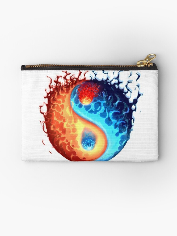 Bolsos De Mano Bola De Fuego De Yin Yang De Henyoki Redbubble