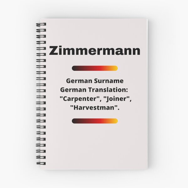 Item preview, Zimmermann Family Surname Meaning designed and sold by teewearstyle.