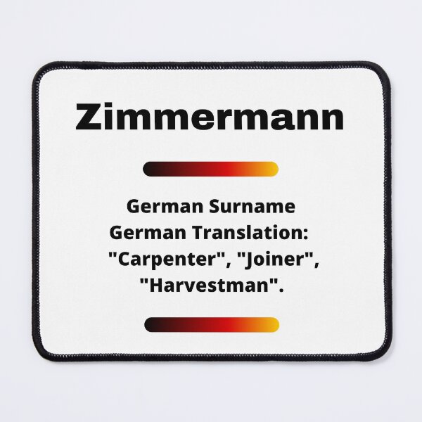 Item preview, Zimmermann Family Surname Meaning designed and sold by teewearstyle.