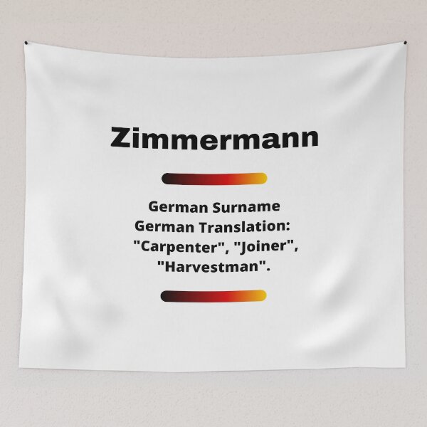 Item preview, Zimmermann Family Surname Meaning designed and sold by teewearstyle.