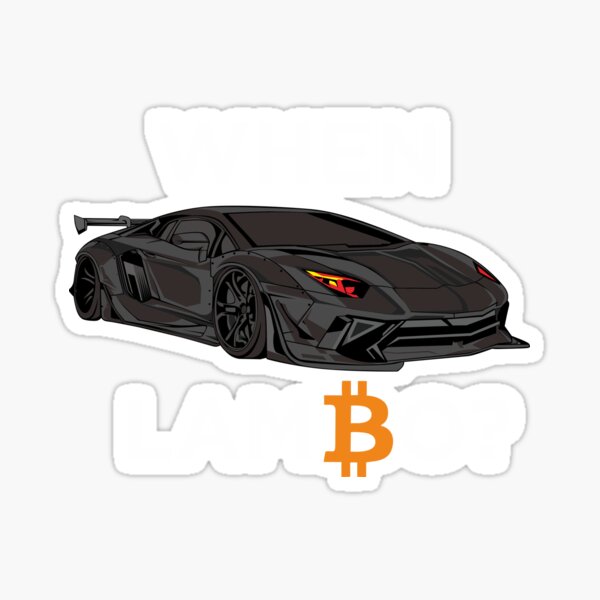 When Lamborghini Aventador Black Bitcoin Crypto