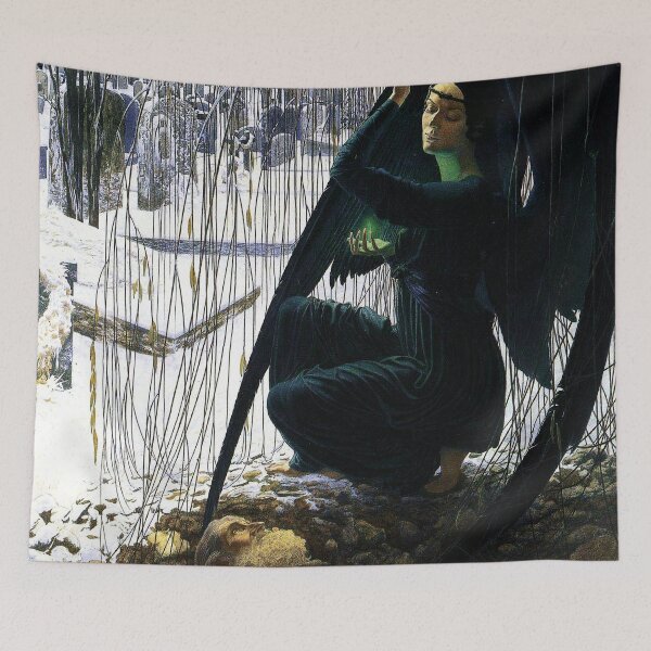 Item preview, The Death of the Grave Digger, by Carlos Schwabe designed and sold by ForgottenGarden.