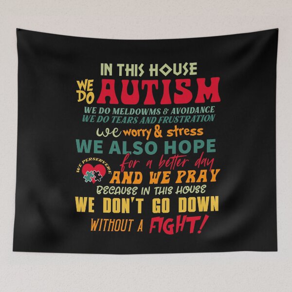 Artikelvorschau, In diesem Haus zitiert „We do Autism“ Familienunterstützer entworfen und verkauft von Dolphin Graphic.