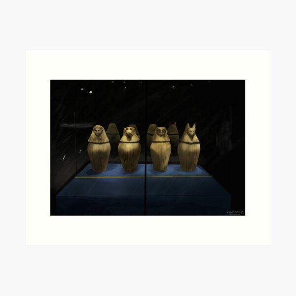 Item preview, Ancient Egypt Canopic jars designed and sold by Spookum.
