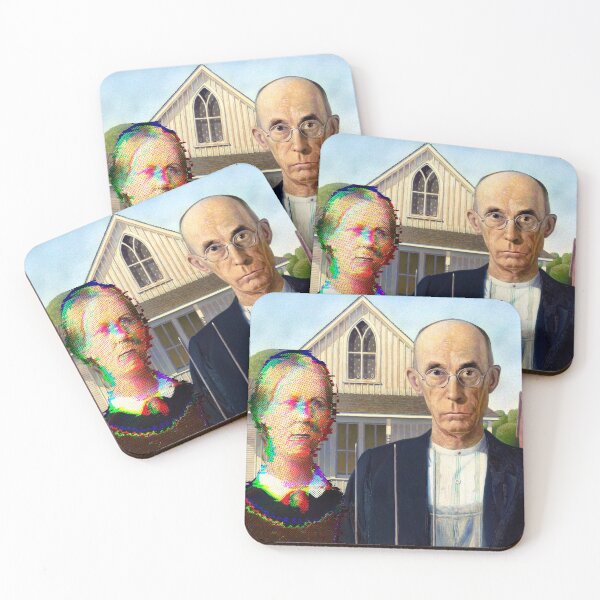 Item preview, American Gothic Wavelength Glitch  designed and sold by KristaZed.