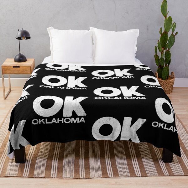 Item preview, OK Oklahoma Vintage State Typography designed and sold by Creatively Torn.