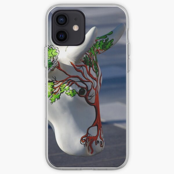 Cow with tree, Ebrington, Derry iPhone Soft Case