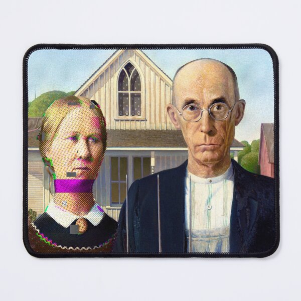 Item preview, American Gothic Pixel Glitch designed and sold by KristaZed.