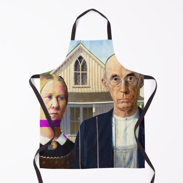 Item preview, American Gothic Pixel Glitch designed and sold by KristaZed.