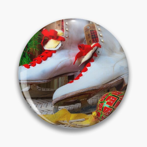 Item preview, Old Ice Skates On Wooden Chair designed and sold by Garry Gay.