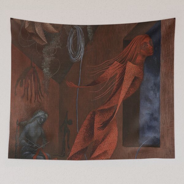 Item preview, La Tejedora Roja, by Remedios Varo designed and sold by ForgottenGarden.