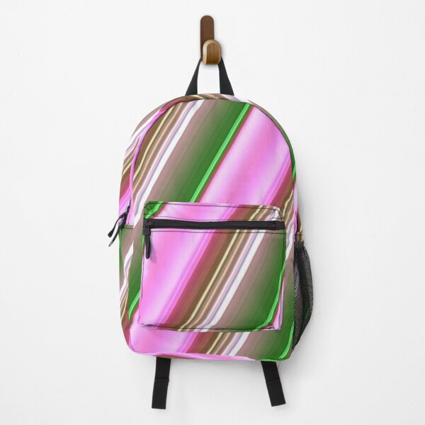 Item preview, Vintage Stripes Abstract Geometrical Pattern. Vibrant Pink, Green, Brown Stripes designed and sold by silviaol.