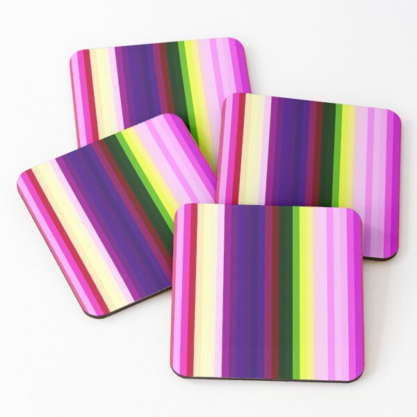 Item preview, Patrón de rayas multicolores mixtas. Rayas coloridas largas y vibrantes abstractas designed and sold by silviaol.