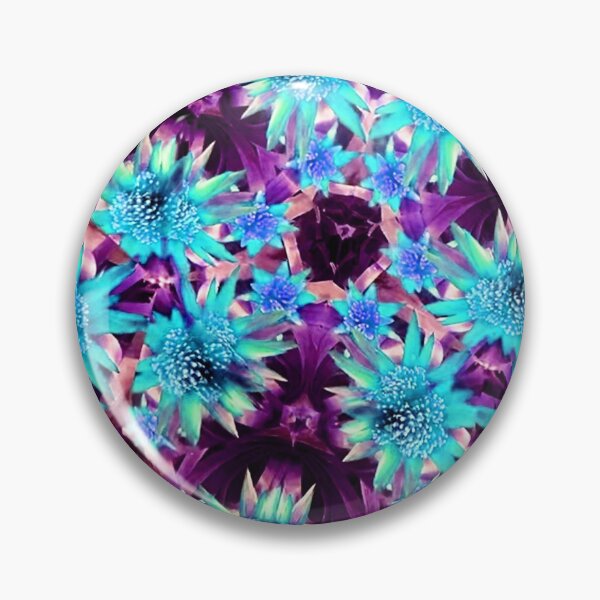 Aperçu de l'œuvre kaléidoscope de fleurs (110) - broméliacées bleues créée et vendue par expl-rations.