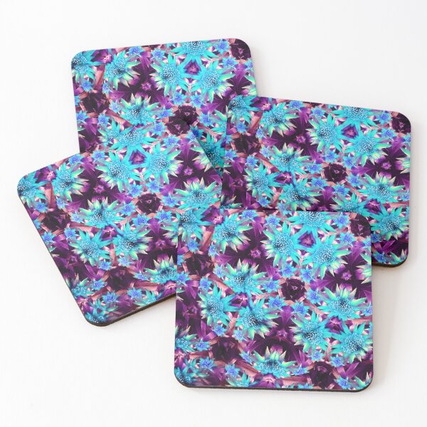 Item preview, flower kaleidoscope (110) - blue bromeliads designed and sold by expl-rations.